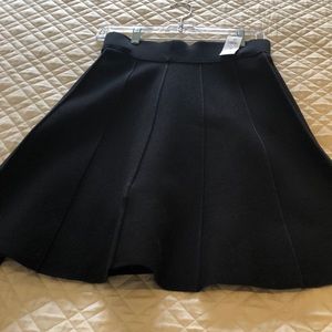 New‼️Ann Taylor Black pleated flare skirt
